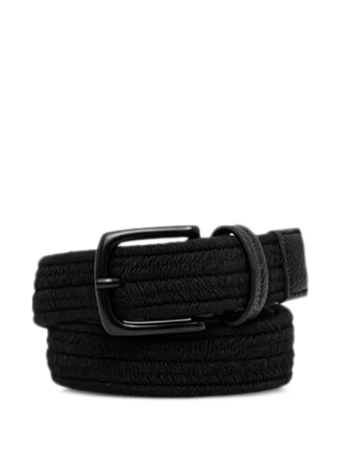 Armani Exchange woven texture belt Black XM002035AF19930