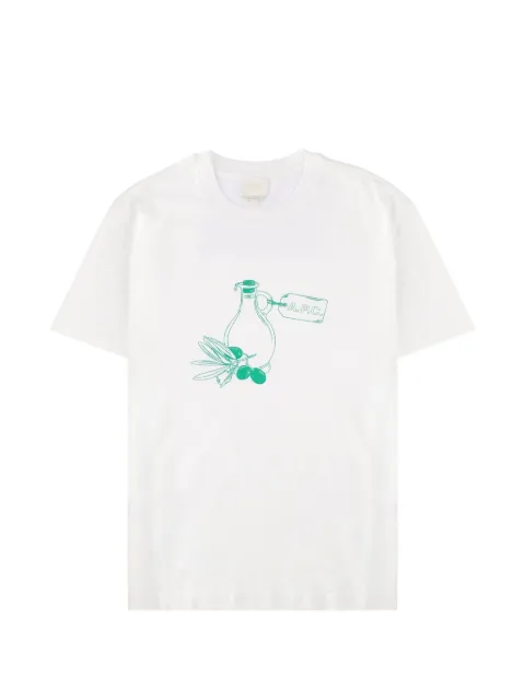 A.P.C. Olive Oil print T-shirt White COHBMH26628