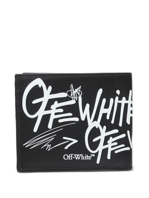 Off-White logo-detail bifold wallet Black OMNC094S26LEA0041001