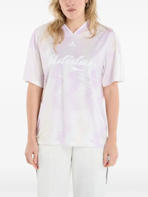 adidas V-neck T-shirt Pink KE0293