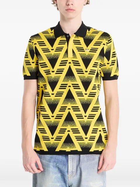 adidas patterned polo shirt Yellow KE4610