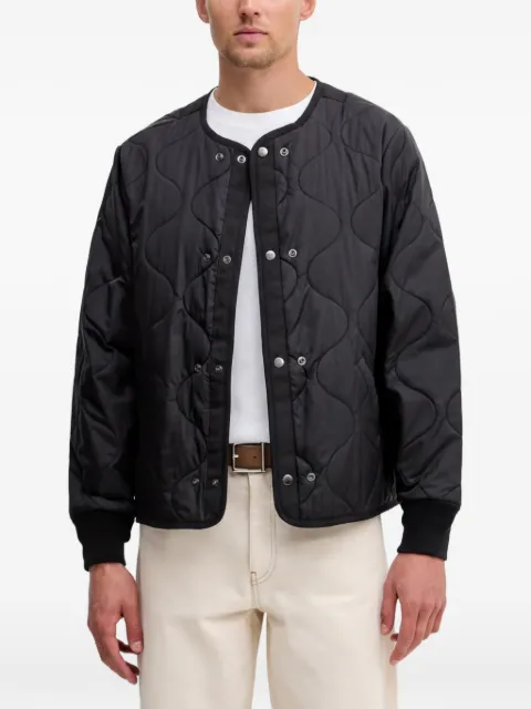 Alpha Industries quilted-finish long-sleeve jacket Black 258132