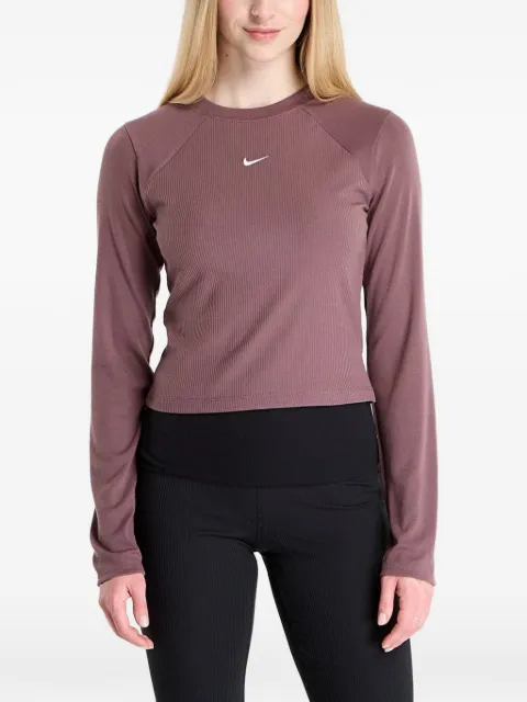 Nike long-sleeve ribbed top Brown IF0236