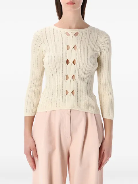 Sessùn Alencar cut-out sweater Neutrals 26209026FDS