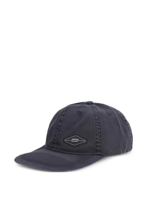 Armani Exchange logo patch baseball cap Blue XM001521AF15502