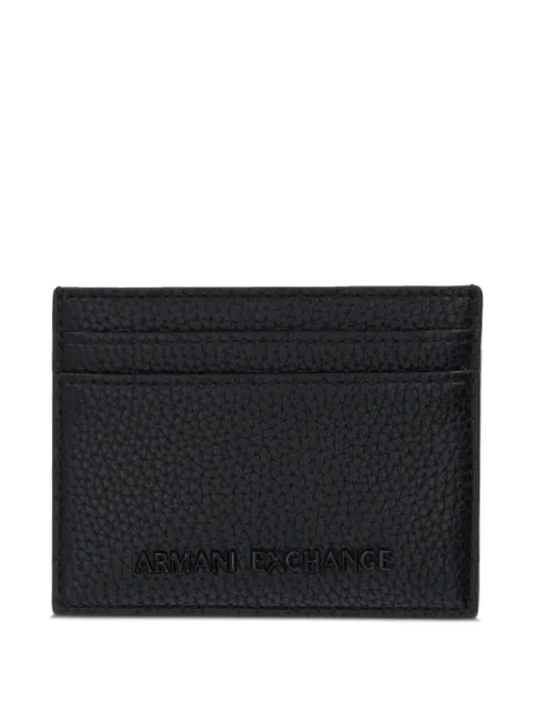 Armani Exchange logo-plaque cardholder Black XM000169AF19929
