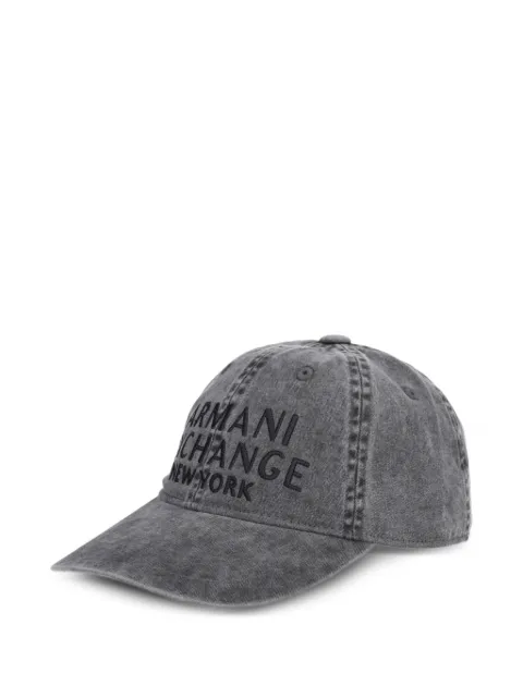 Armani Exchange embroidered baseball cap Grey XM002025AF15502
