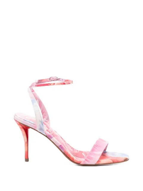 Christian Louboutin Miss Z floral strap sandals Pink 1260463J646