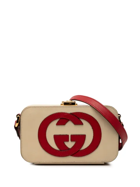 Gucci Pre-Owned 2000-2015 Leather Interlocking G crossbody bag Brown D4Z4S1TAK7QOI7XY