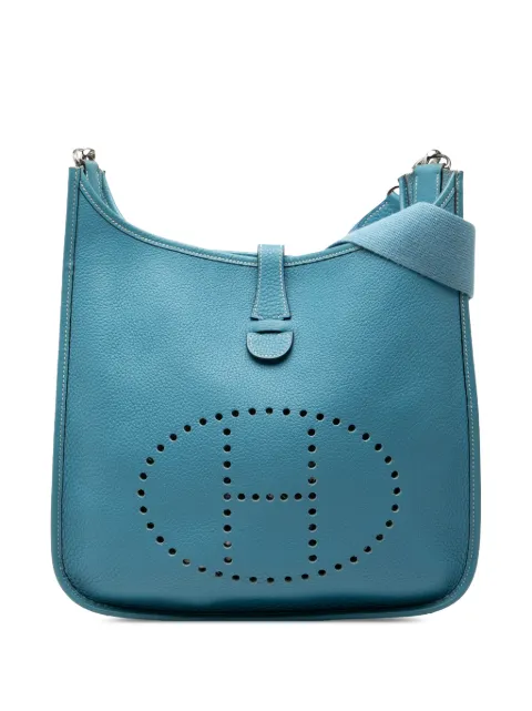 Hermès Pre-Owned 2005 Clemence Evelyne GM crossbody bag Blue NN43E09YZ1LHQ18J