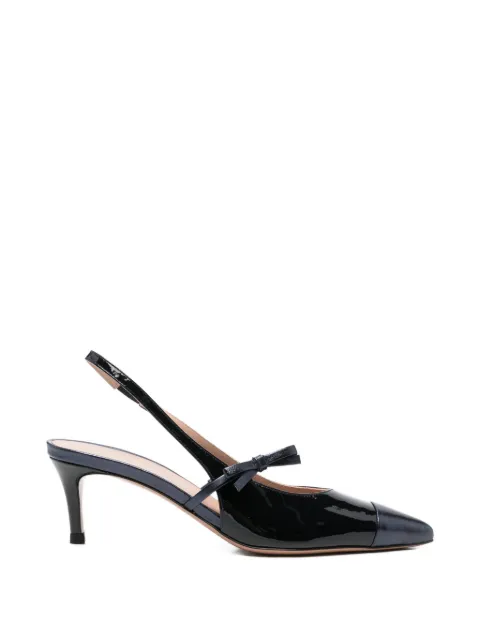 Festa Milano Berice bow-detail leather pumps Blue BERICE