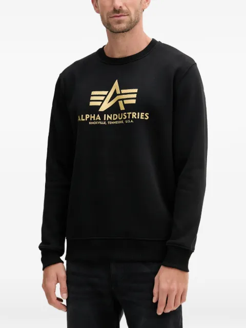 Alpha Industries logo-print sweatshirt Black 146311