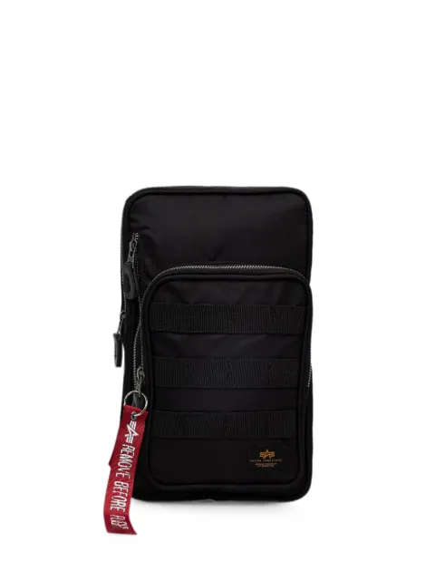 Alpha Industries logo-patch zip-fastening belt bag Black 266944