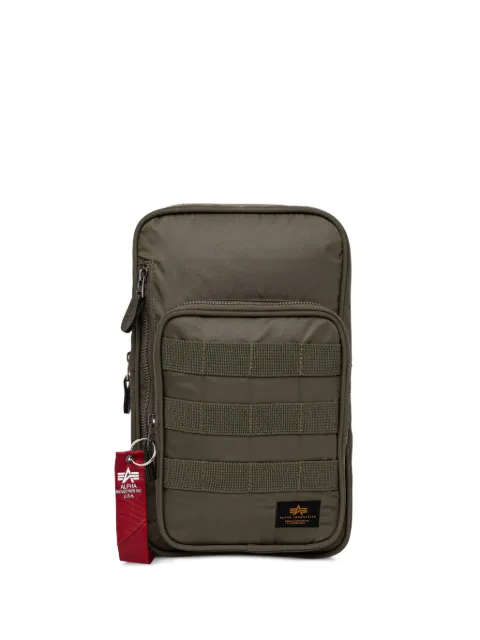 Alpha Industries label sling bag Green 266944