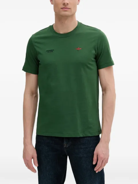 Aeronautica Militare embroidered-logo T-shirt Green TS2429J634