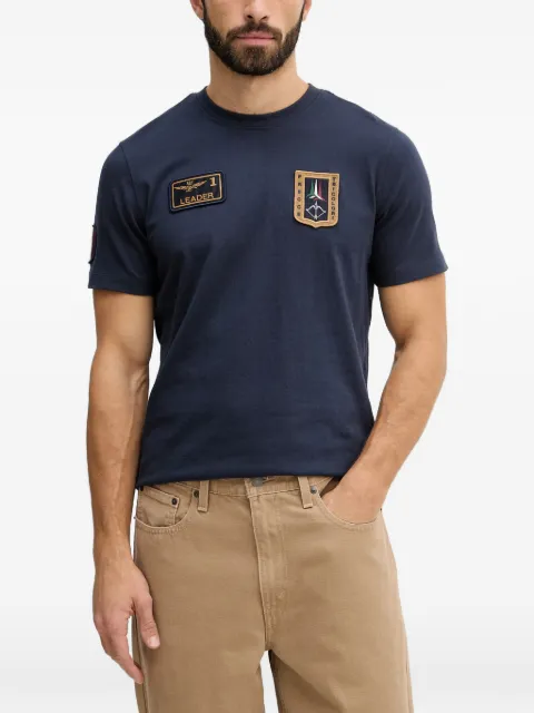 Aeronautica Militare Frecce Tricolori patch-detail T-shirt Blue TS2544UJ00592