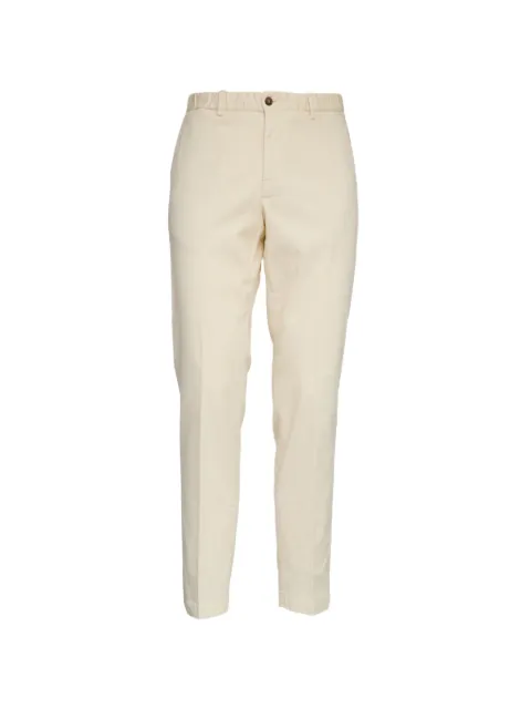Briglia 1949 elasticated-waist oxford cotton trousers Neutrals BG61300045