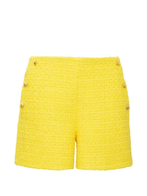 WEILL PARIS tweed buttoned shorts Yellow 1431012072E