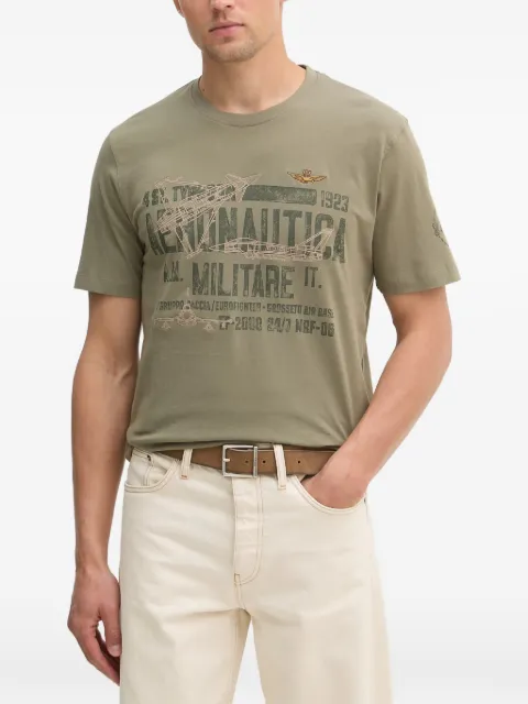 Aeronautica Militare 4th Wing-printed T-shirt Green TS2535UJ00641
