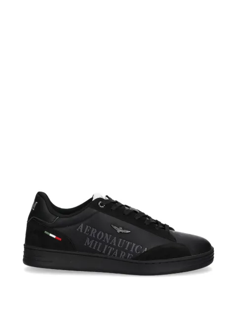 Aeronautica Militare lace-up suede sneakers Black SC0306UCT03385