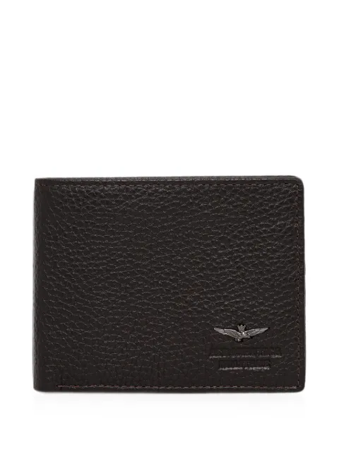 Aeronautica Militare logo-detail wallet Black AM182