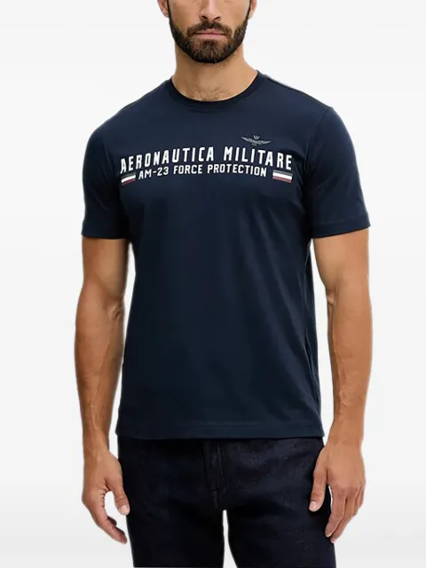 Aeronautica Militare crewneck graphic t-shirt Blue TS1942UJ00538