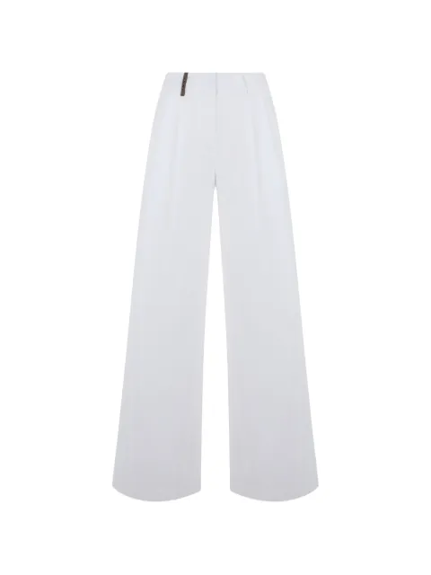 Peserico wide-leg trousers White P04722T2300800