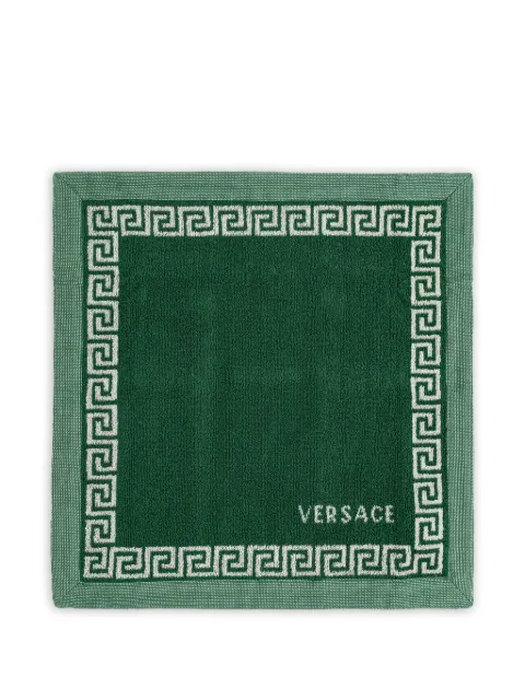 Versace Home logo-detail bath towel Green 10246211A17767