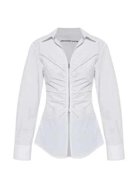 Alexander Wang zip-up shirt White 1WC2261304