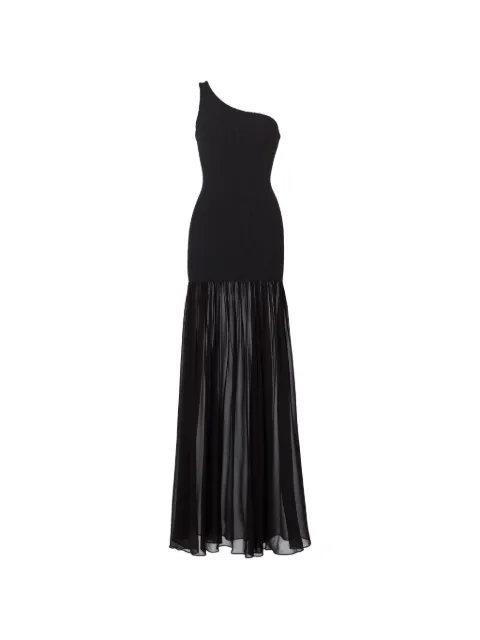 Hunza G Nancy maxi dress Black NANCYHYBRIDDRESSACRINKLEGEORGETTE