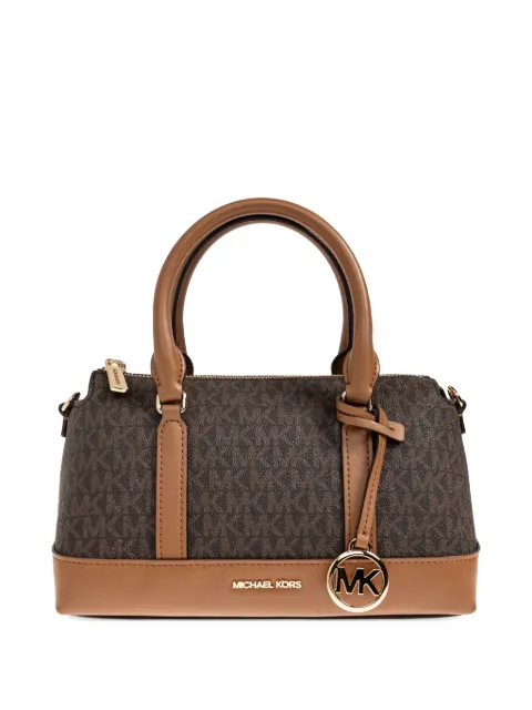 Michael Michael Kors small Andie logo-charm tote bag Brown 30S6G3PS1B