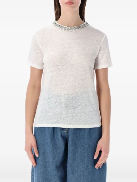ZIMMERMANN crystal-embellished T-shirt White 7913TS26R