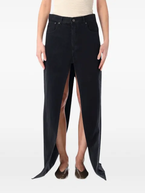Haikure Gana slit skirt Black HEW08111GF183PXT0491