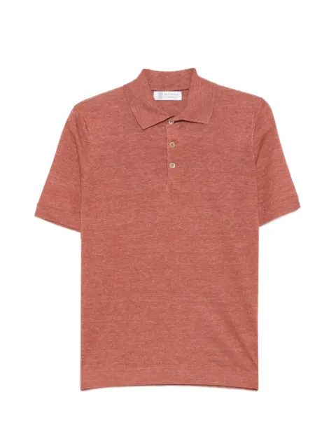 Brunello Cucinelli buttoned polo shirt Brown M2L00315C7815