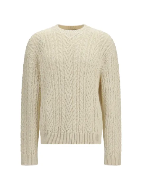Loro Piana Schooner crewneck cashmere sweater Neutrals FAQ9122