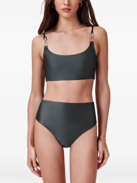 AllSaints Talaria chain-link bikini top Green W018WC