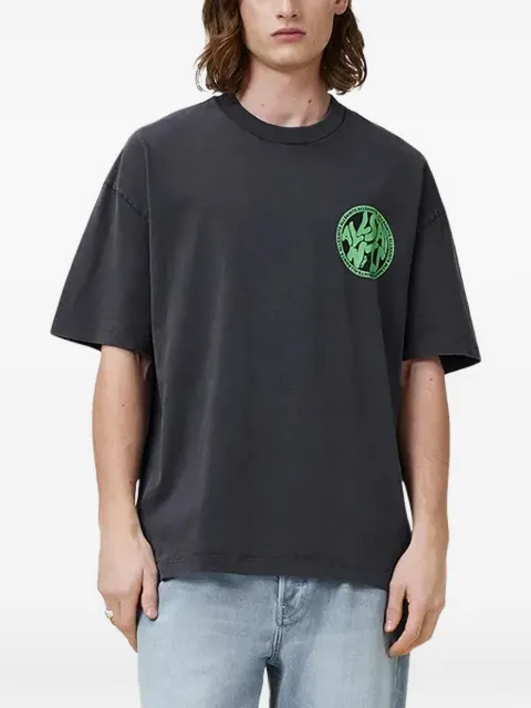AllSaints logo-print graphic t-shirt Grey M041PC