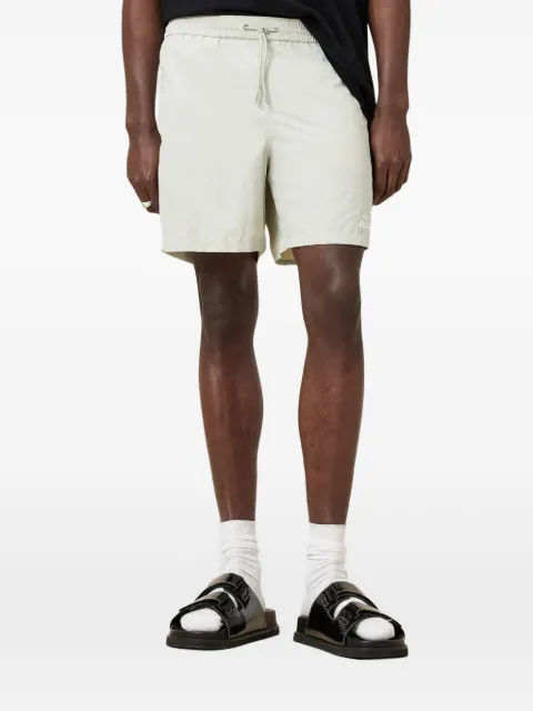 AllSaints Soleil logo-print drawstring swim shorts Neutrals M021WC