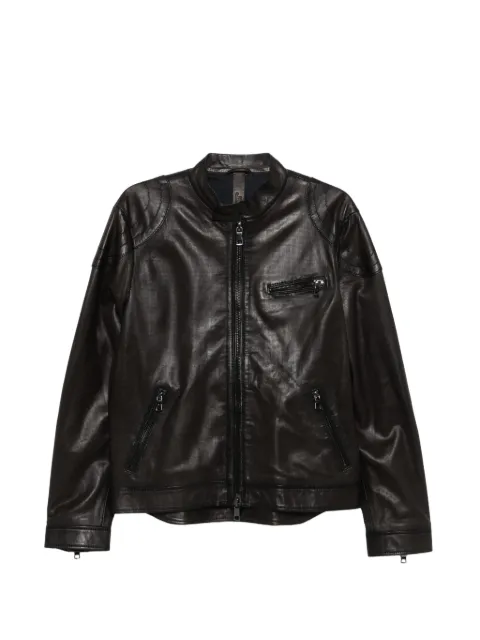 The Jackie Leathers Rogue Perfo leather jacket Brown ROGUEPERFO