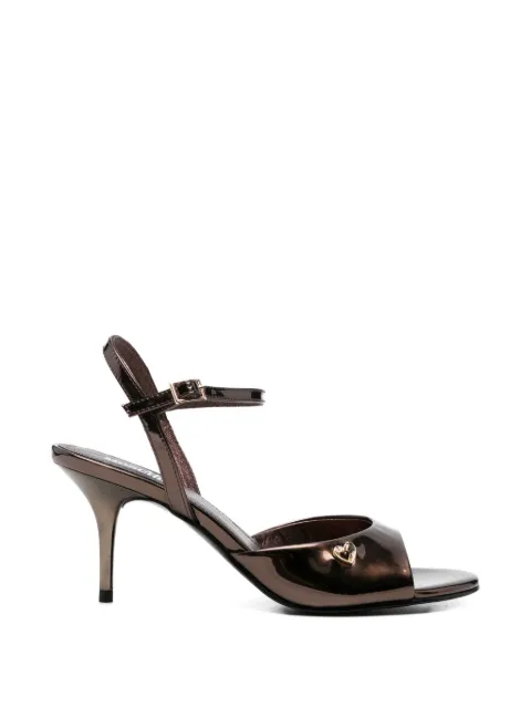 Love Moschino ankle strap sandals Brown JA16107G0OJE0