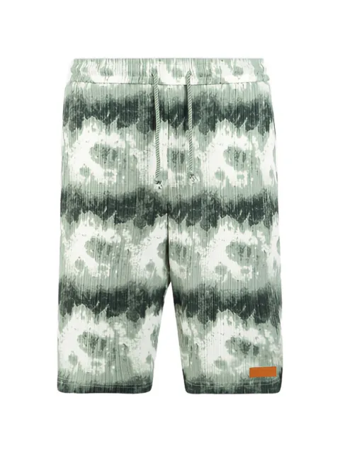 Maison hideout cloud pattern drawstring shorts Green KNITSHORTSGREEN