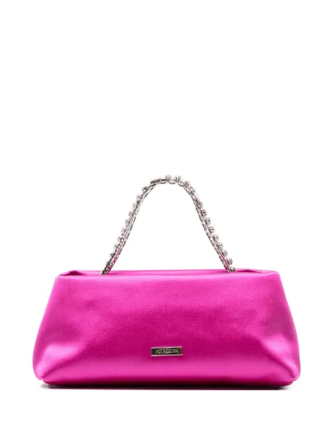 Aquazzura Temptation mini crystal-embellished clutch bag Pink TCSMTOT0SATACP