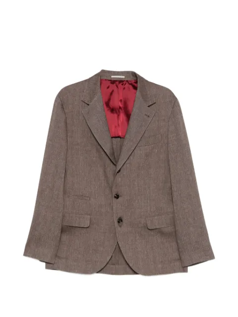 Brunello Cucinelli flap-pocket blazer Brown MZ4087BTDC009