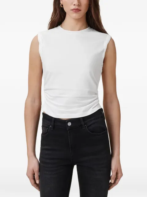 AllSaints West gathered tank top White W214JA