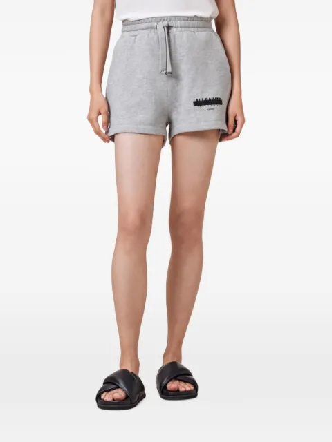 AllSaints Sorri Redact drawstring-waist shorts Grey W053TC