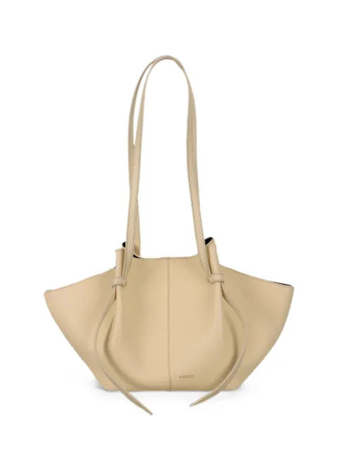 Yuzefi Mochi grained leather shoulder bag Neutrals YUZSS26HBMOL068