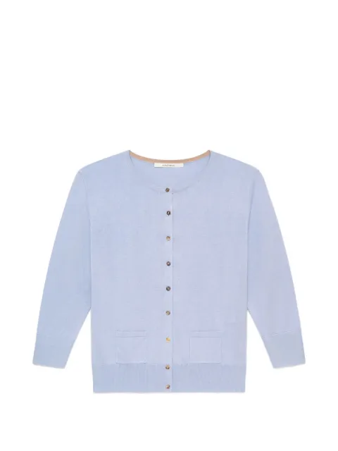 MALIPARMI pocket crew neck cardigan Blue JN21827807481001