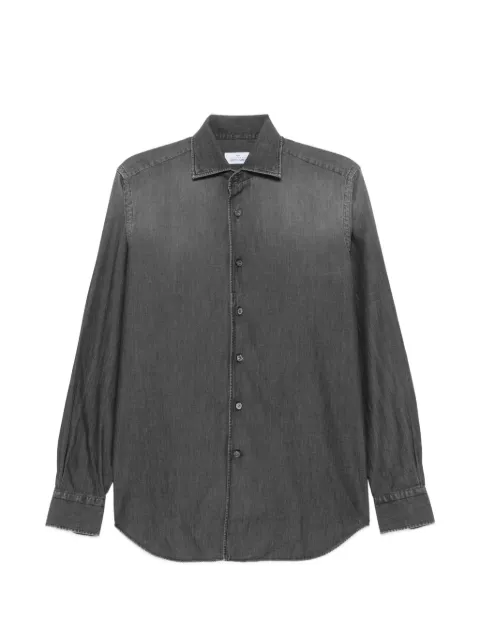 Alessandro Gherardi denim-effect long-sleeve shirt Grey DOUBLE10AJ
