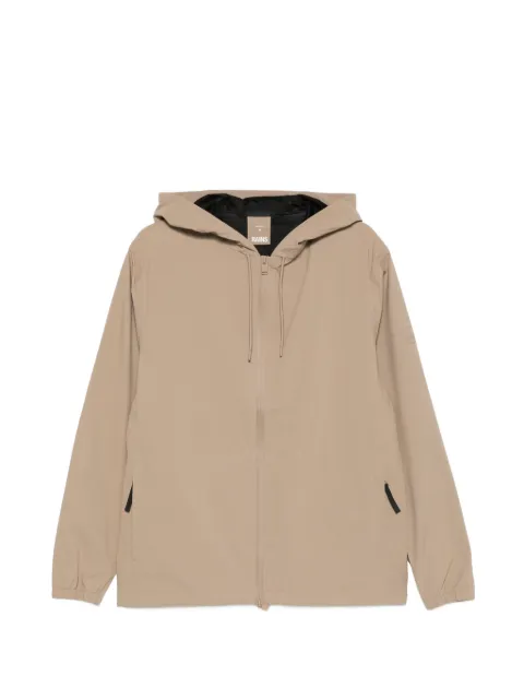 Rains Suva zip-up hooded jacket Neutrals 12410