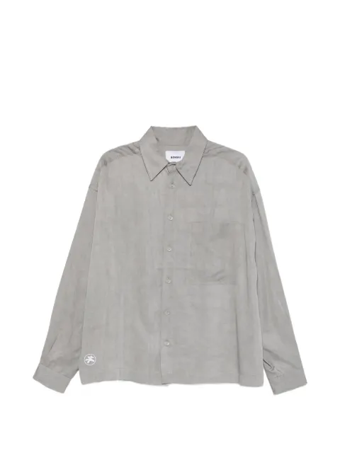 Bonsai pocket long-sleeved shirt Grey SH005003